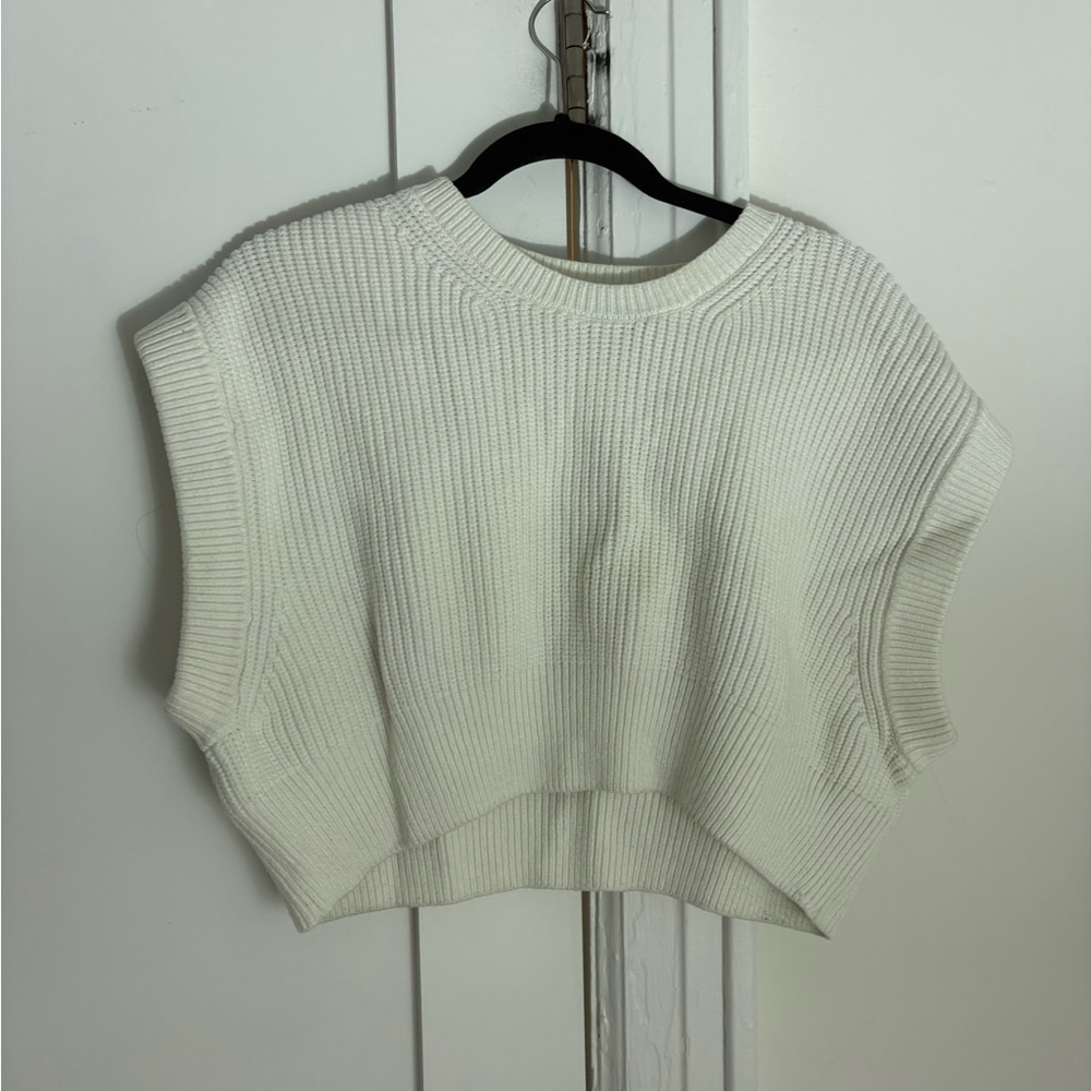 Zara Cream Crew Neck Sweater